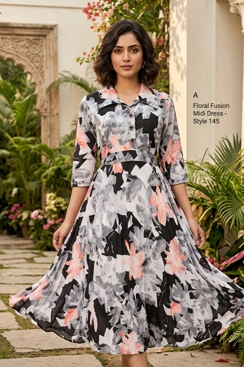 Long Gown Shirt collars Kurta